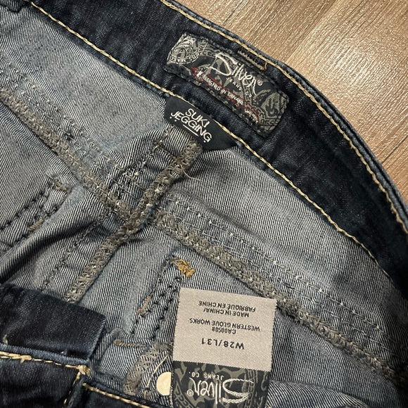 Silver Suki Jeggings w28/L31 new without tags - Picture 4 of 4